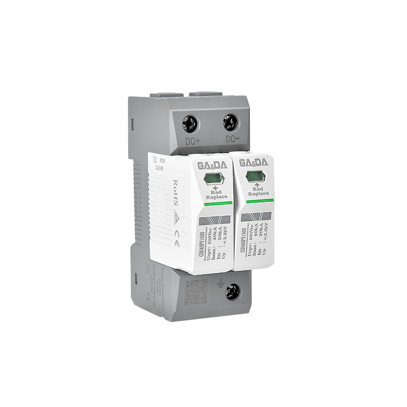 G2040PV/500-2P  Solar 500v lightning outdoor spd 2 pole dc surge arrester photovoltaic