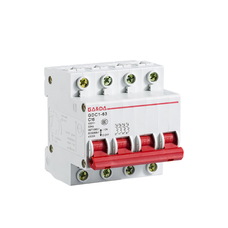 GADA Electrical supples dz47 3 phase mcb circuit brakers