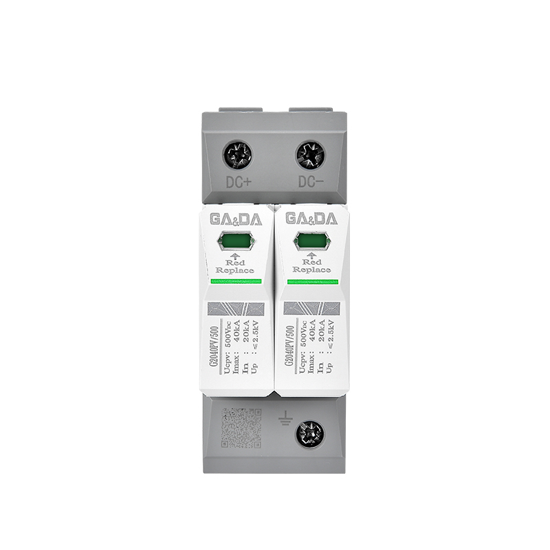 G2040PV/500-2P  Solar 500v lightning outdoor spd 2 pole dc surge arrester photovoltaic