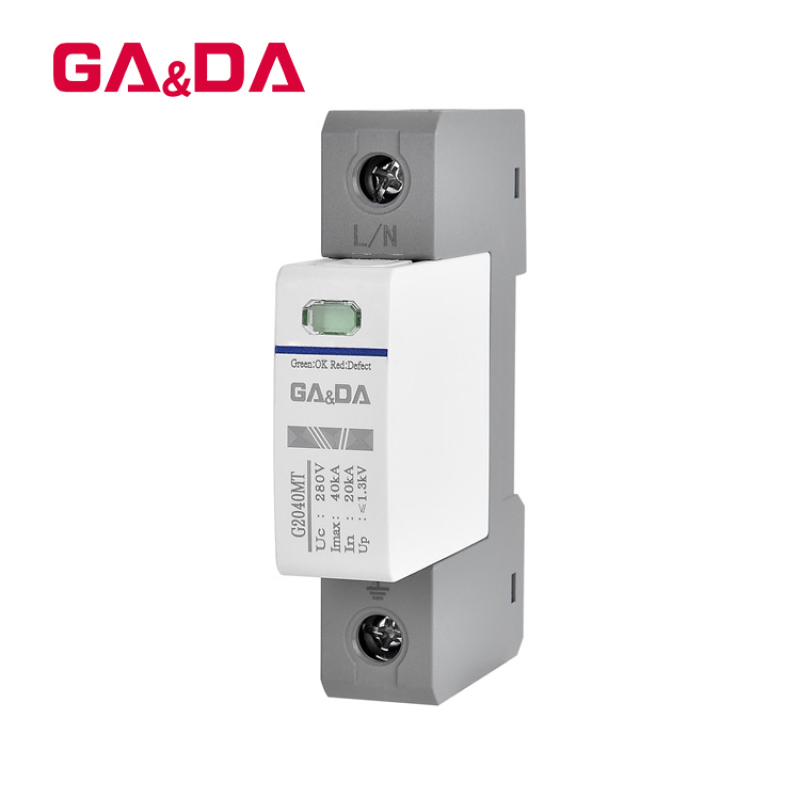 AC 280V 20KA 40KA Solar System Surge Protection Device T2 Class C Lightning Arrester Energy SPD