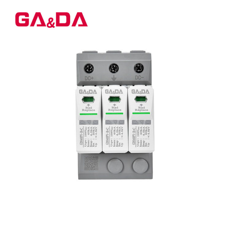 SPD dc surge protector device 3P 40kA 2 pole surge protection devices