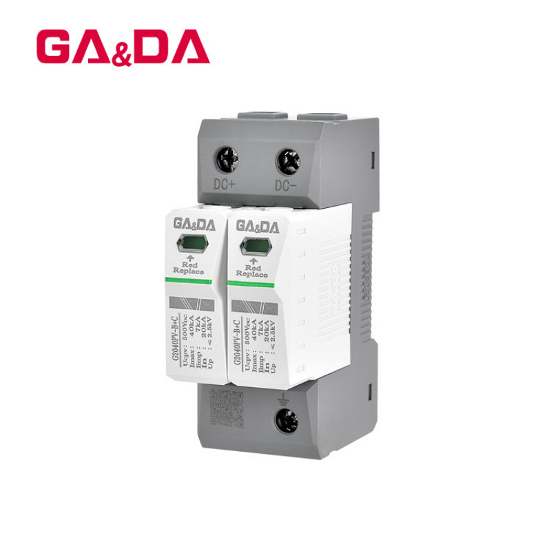 Surge Suppressor SPD Surge Protector 20ka DC Surge Arrester Thunder Lightning Arrestor