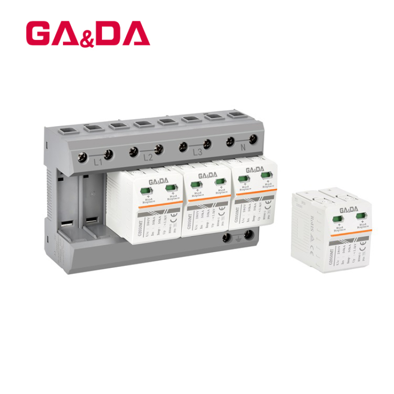 Surge Protector AC 4 P House Surge Protective Low-voltage Arrester Device Lightning Protection SPD