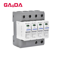 GADA Good Quality 35mm Din rails 20KA 40KA 160KA 280V  AC 4P SPD power Surge Protector