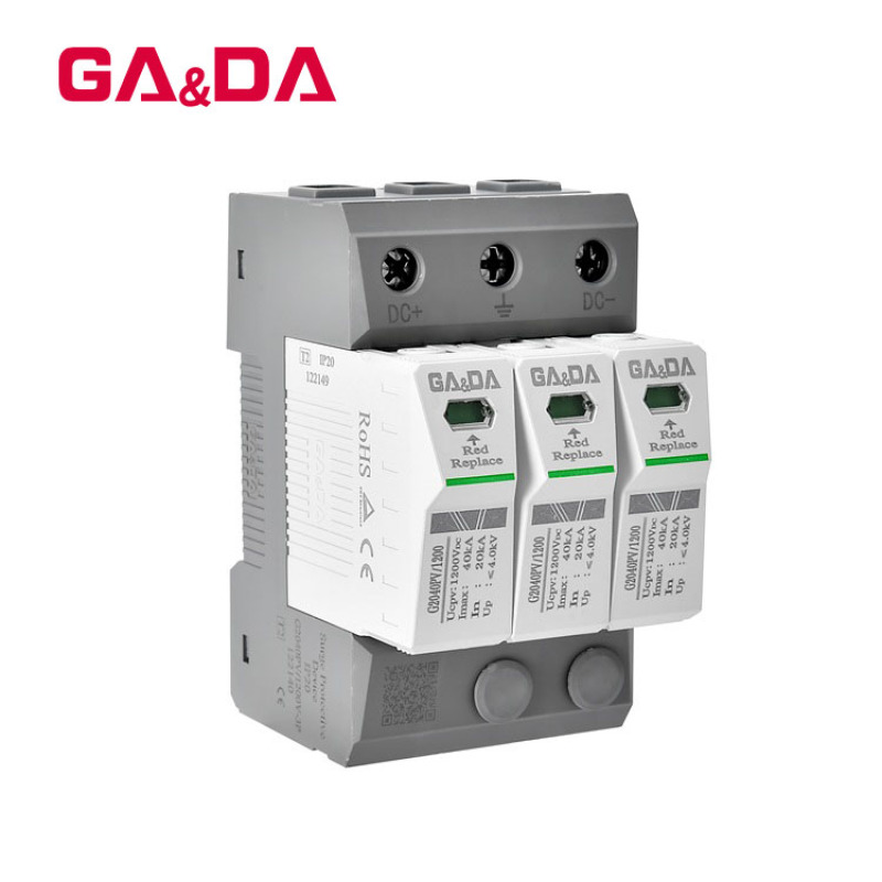Lightning Arrester DC 1200V 20KA 40KA Discharge Current Surge Protector