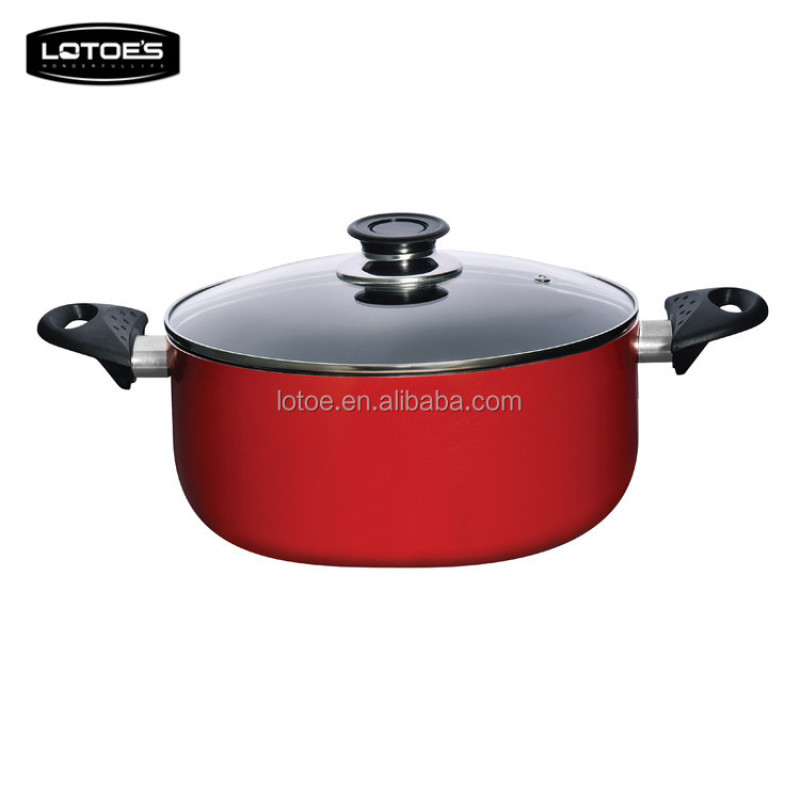 Press aluminumteflon non-stick casserole insulated thermal casserole hot pot