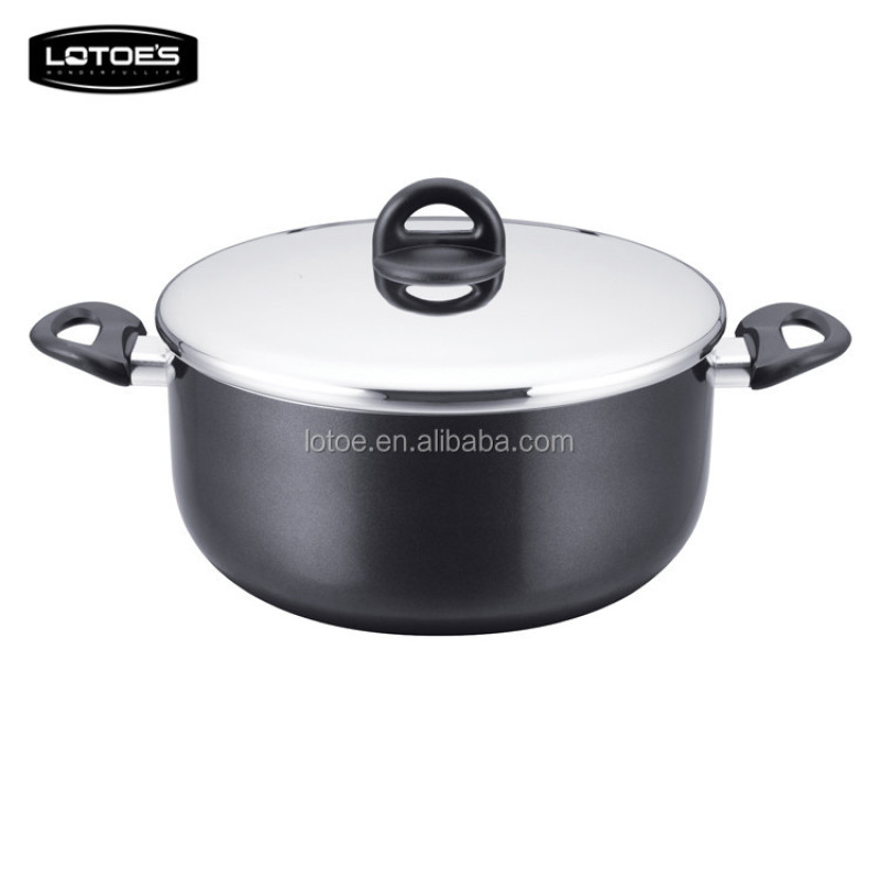Press aluminumteflon non-stick casserole insulated thermal casserole hot pot
