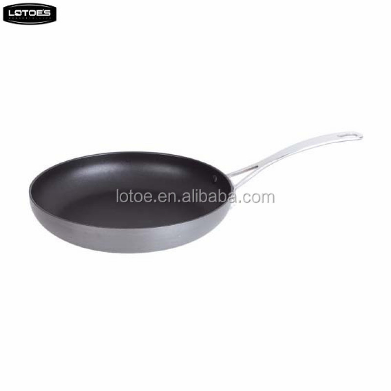 pressed aluminium hard anodized frying pan