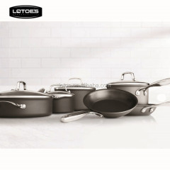 Professional hard anodized aluminum cookware sets for home cooking