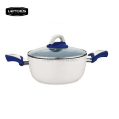 Yongkang LOTOE aluminium enamel forged kitchen set cookware sauce pan fry pan wok casserole