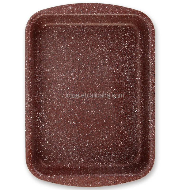 stone-coated granite aluminium non stick roaster pan