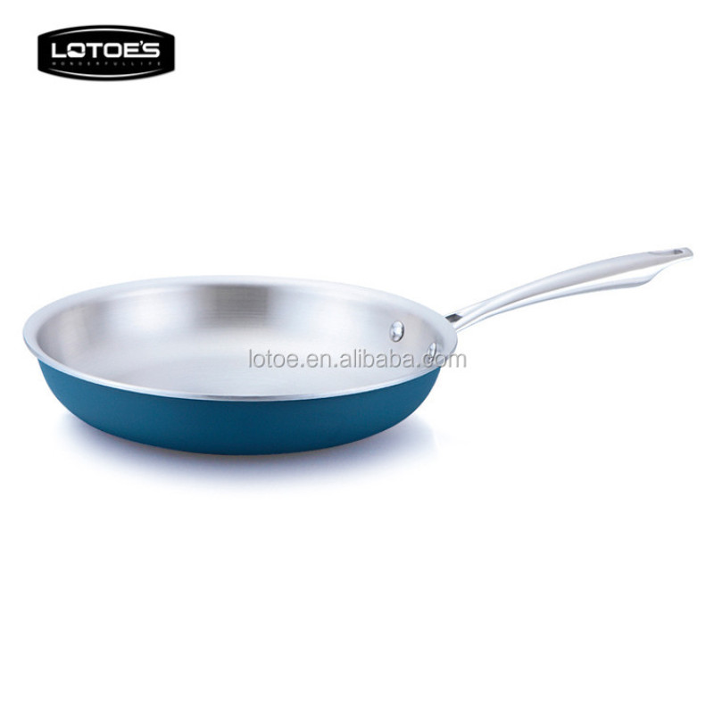 new special aluminium plus stainless aluminium frying pan