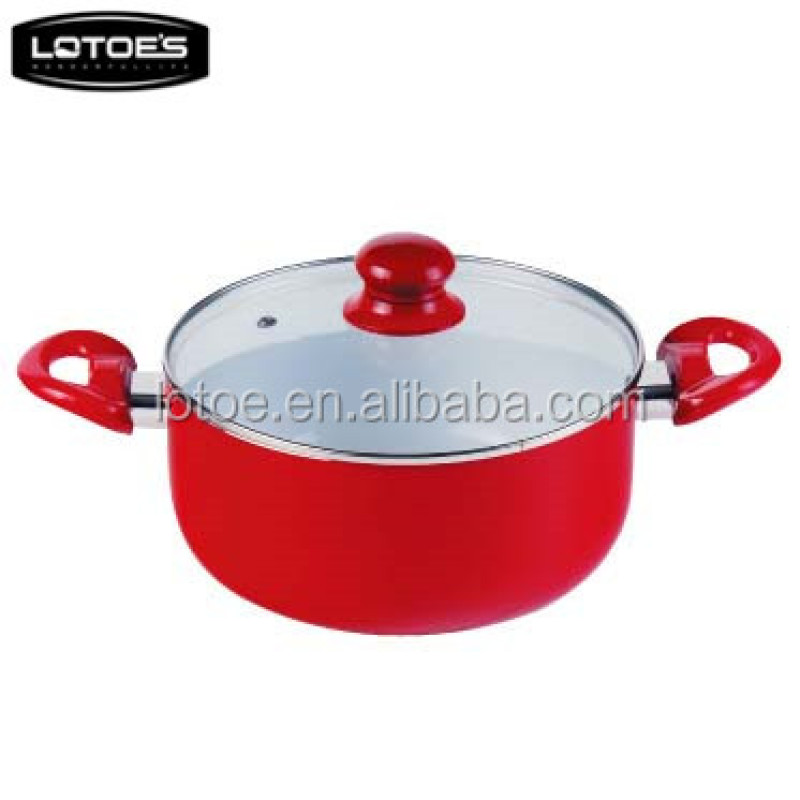 Pressed aluminum cookware set non-stick ceramic coating pan