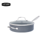 Advanced Bronze Hard Anodized Covered Deep Non-Stick Fry Pan As Seen On TV