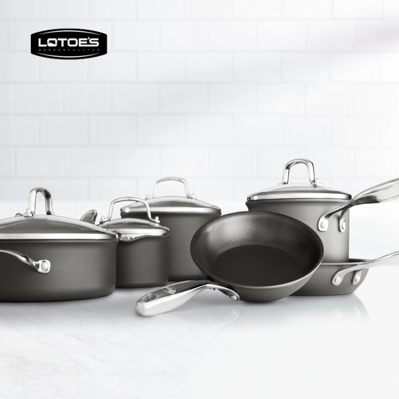 Ultimate Hard Anodized Scratch Resistant Nonstick Cookware fry pan Kitchen Dishwasher Safe