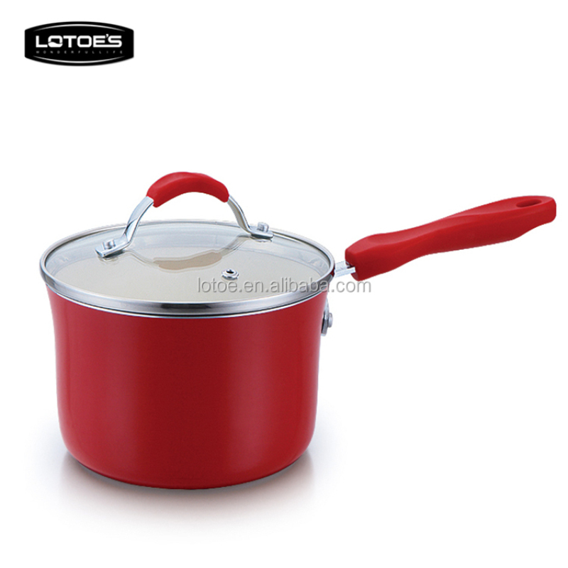 Lotoe's kitchen ware fry pan casserole sauce pan deep fry pan gradient cookware die cast cookware