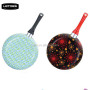 Aluminum non-stick pans with colorful silk printing design