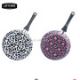 Aluminum non-stick pans with colorful silk printing design