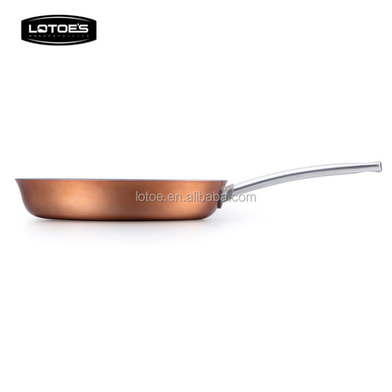 Zhejiang LOTOE'S heat resistant paint exterior with classic s/s handle frying pan