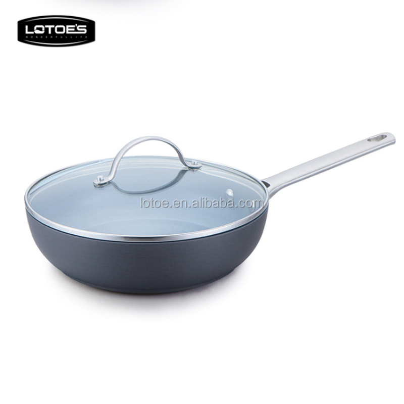 non stick ceramic coating seaon aluminium induction big wok
