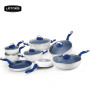 Yongkang LOTOE aluminium enamel forged kitchen set cookware sauce pan fry pan wok casserole