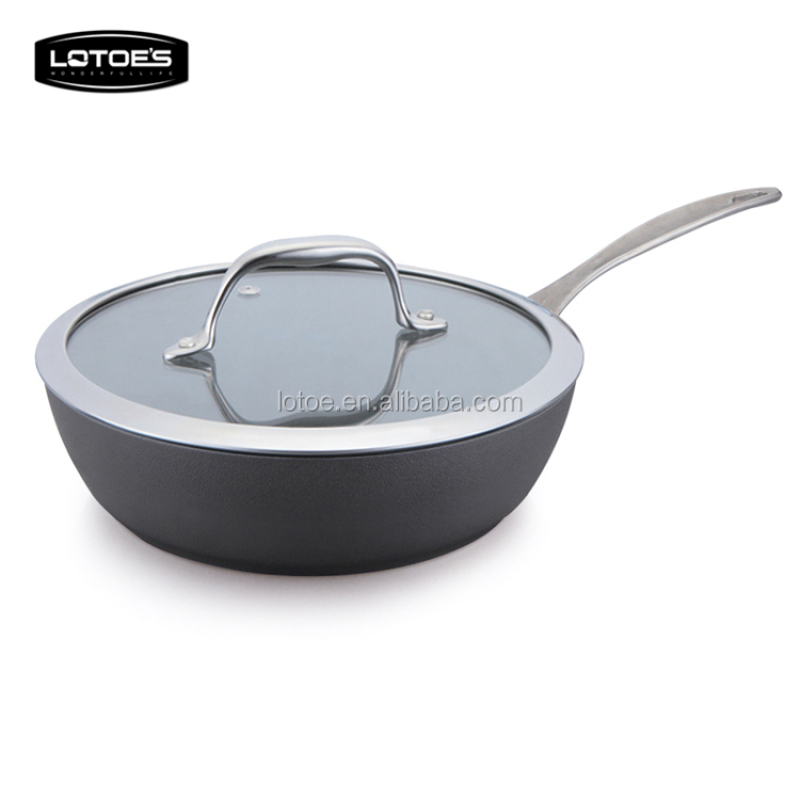 Lotoe's cookware set rough suface treatment non-stick coating frying pan saute pan