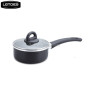 LOTOE straight pressed ceramic non-stick aluminium sauce pan with induction bottom
