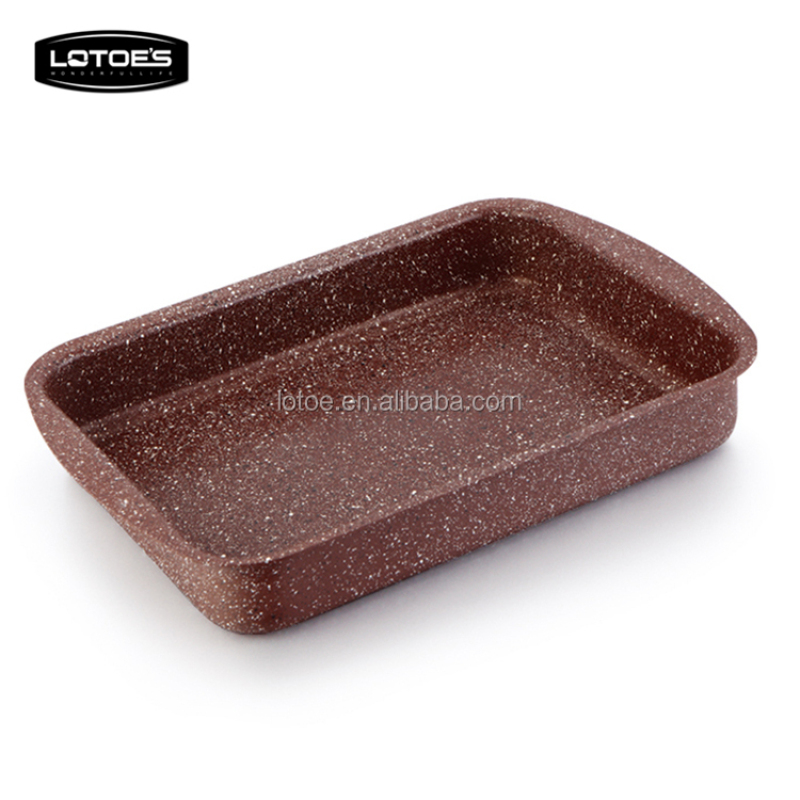 stone-coated granite aluminium non stick roaster pan