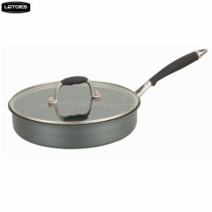 pressed aluminium hard anodized frying pan