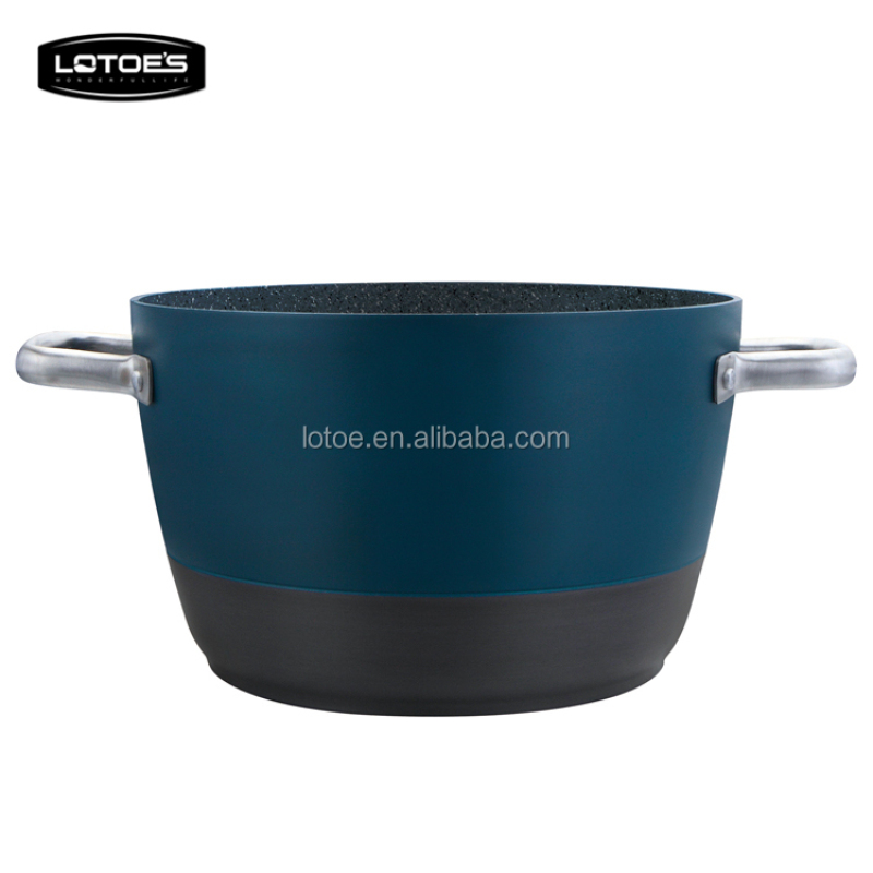 Lotoe aluminum ceramic cookware sets hard anodized fry pan non-stick cookware set