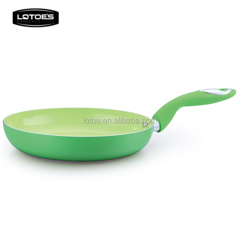 Warm colours ceramic cookware ceramic non-stick coating fry pan
