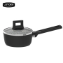 Stone marble coating interior forged cookware sauce pan