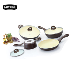 Home Kitchen Cooking Modern Durable Wear-resisting Aluminum Press Nonstick Sauce Pan