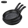 Stone coating 28cm forged fry pan with glass lid