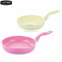 Wuyi LOTOE ceramic non-stick pressed aluminium household frying pan with soft touch handle