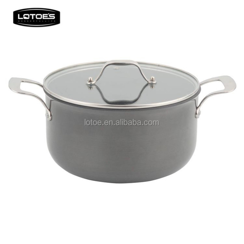 Zhejiang LOTOE'S luxury aluminum hard anodized casseroles for happy cooking