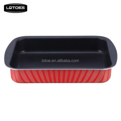 2018 LOTOE'S Aluminum Non-stick Cookware Silk Printing Grill Pan Griddle Square Frying Pan