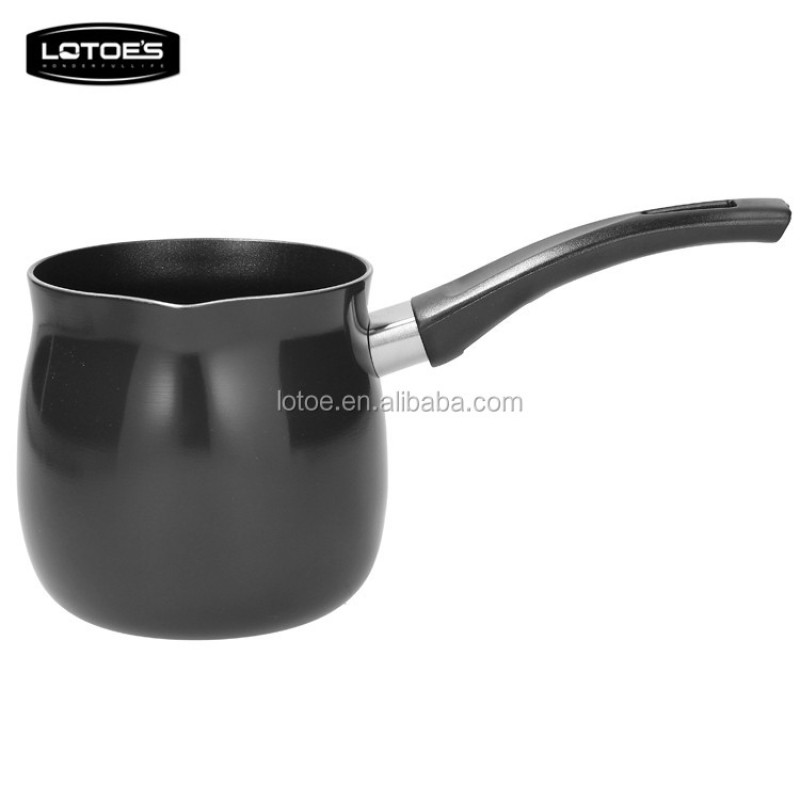 Non-stick coffee cup and milk pot