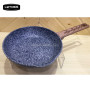 high-end forged aluminum marble granite cookware set