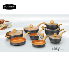 Forged special bottom deep fry pan/Heated evenly forged deep fry pan/Ceramic coating deep fry pan