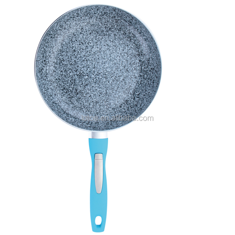 round non-stick white ceramic coated aluminium inductuin fry pan