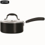 ZHEJIANG LOTOE pressed non stick aluminium sauce pan with white ceramic coating