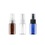 10ml PET Amber Clear Blue Round Straight Plastic Cosmetic Packaging Bottles with Spray Cap