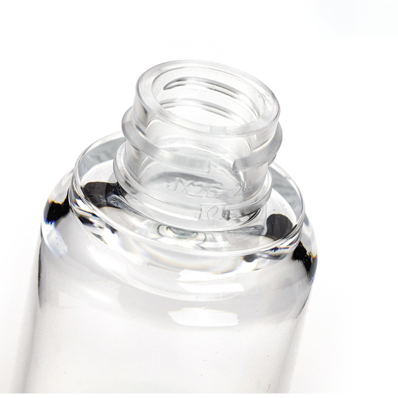 Stock 30ml Serum Dropper Bottle 100ml-200ml Press Lotion Spray Transparent Thick Wall PET Split Bottle