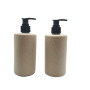 Biodegradable Bottle Eco-Friendly 500ml Biodegradable Cosmetic Shampoo Bottle Wheat Straw Plastic Recyclable with Pump Sprayer