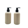 Biodegradable Bottle Eco-Friendly 500ml Biodegradable Cosmetic Shampoo Bottle Wheat Straw Plastic Recyclable with Pump Sprayer