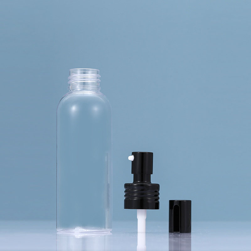50ml clear Round Shoulder Lotion Serum Pump Bottle Empty Bottle for Skin and Hair Lotion