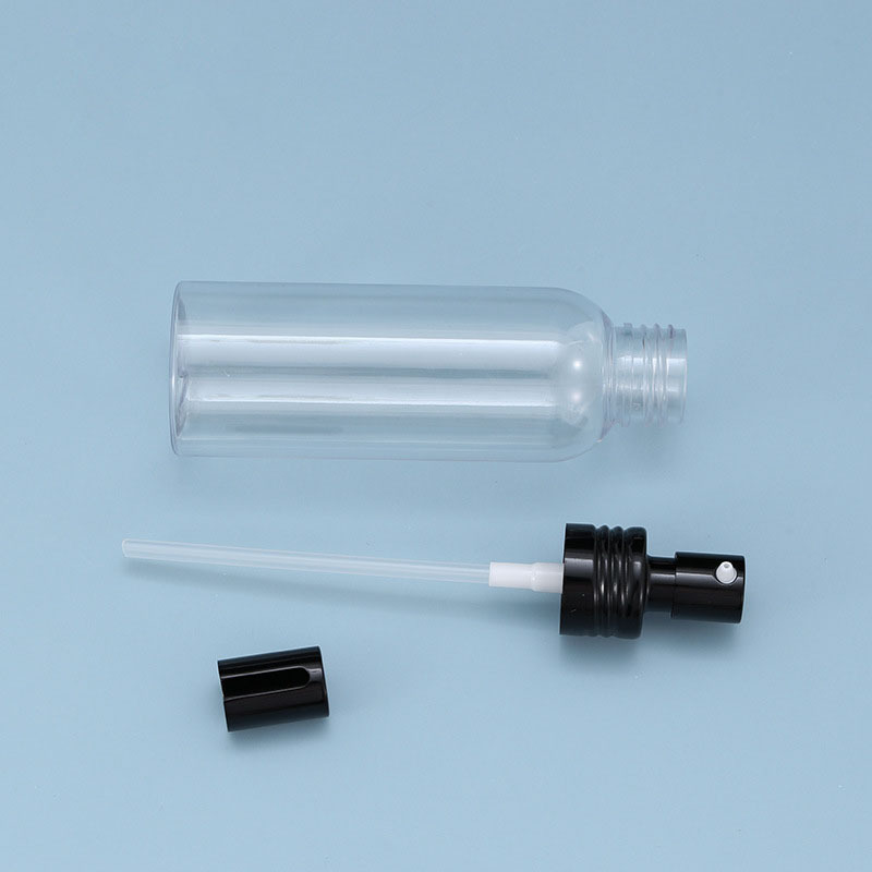 50ml clear Round Shoulder Lotion Serum Pump Bottle Empty Bottle for Skin and Hair Lotion