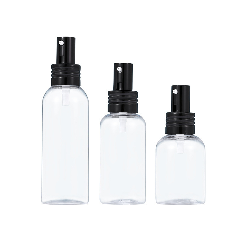 50ml clear Round Shoulder Lotion Serum Pump Bottle Empty Bottle for Skin and Hair Lotion
