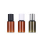 Ready Stock 50ml Slant Shoulder PET Plastic Bottle Amber Green Refillable Toner Lotion Container with Inner Plug